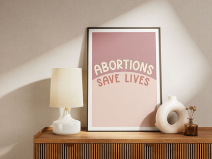 Abortions Save Lives Poster